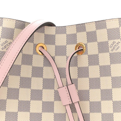 Louis Vuitton Damier Azur Neonoe MM Eau De Rose 7 of 10