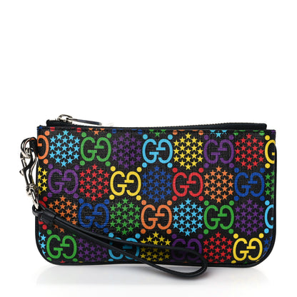 Gucci GG Supreme Monogram Psychedelic iPhone Pouch Black 1 of 10