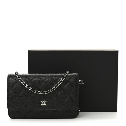 Chanel Caviar Quilted Wallet on Chain WOC Black 12 of 12