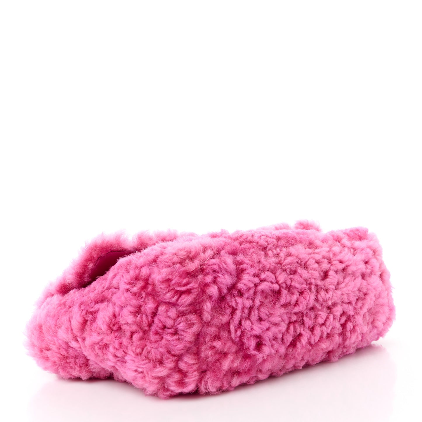 Shearling Sheepskin Medium Chanel 19 Flap Pink