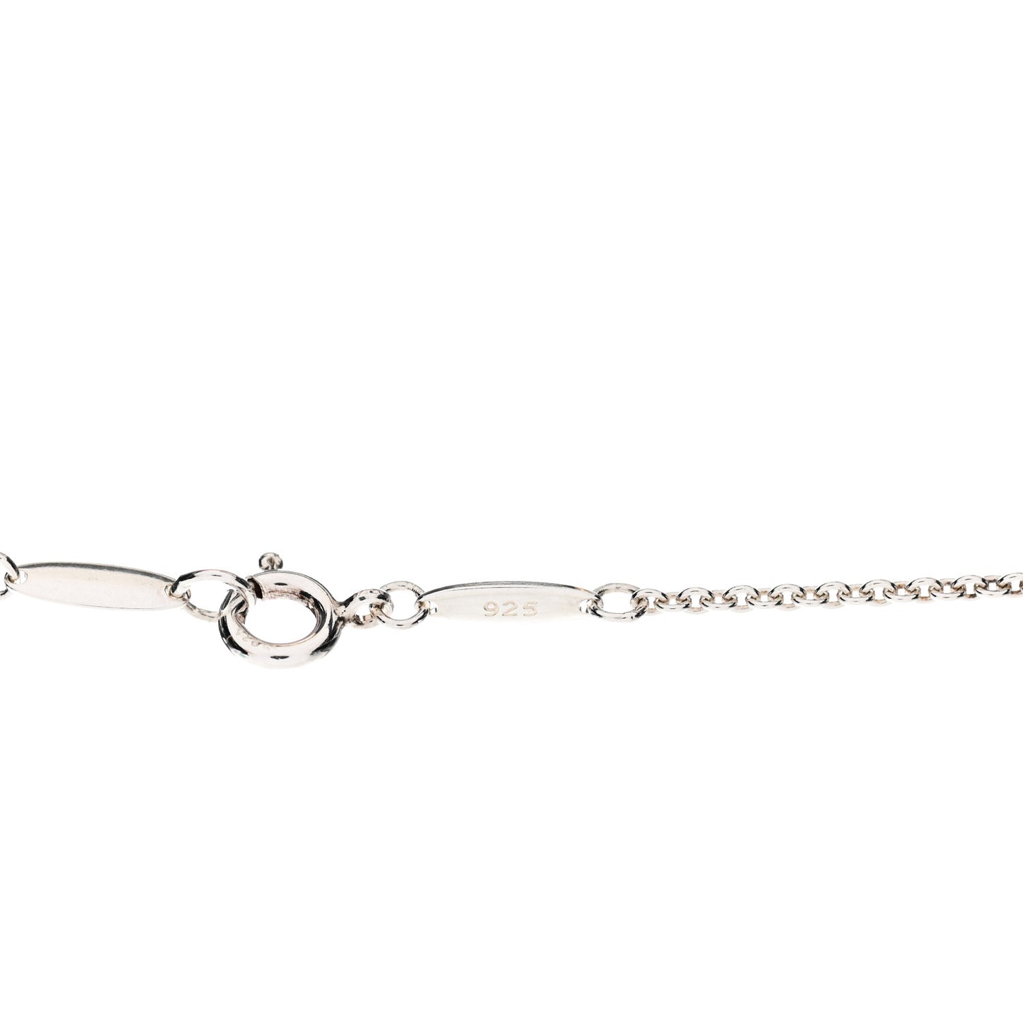 Sterling Silver Elsa Peretti Infinity Cross Pendant Necklace