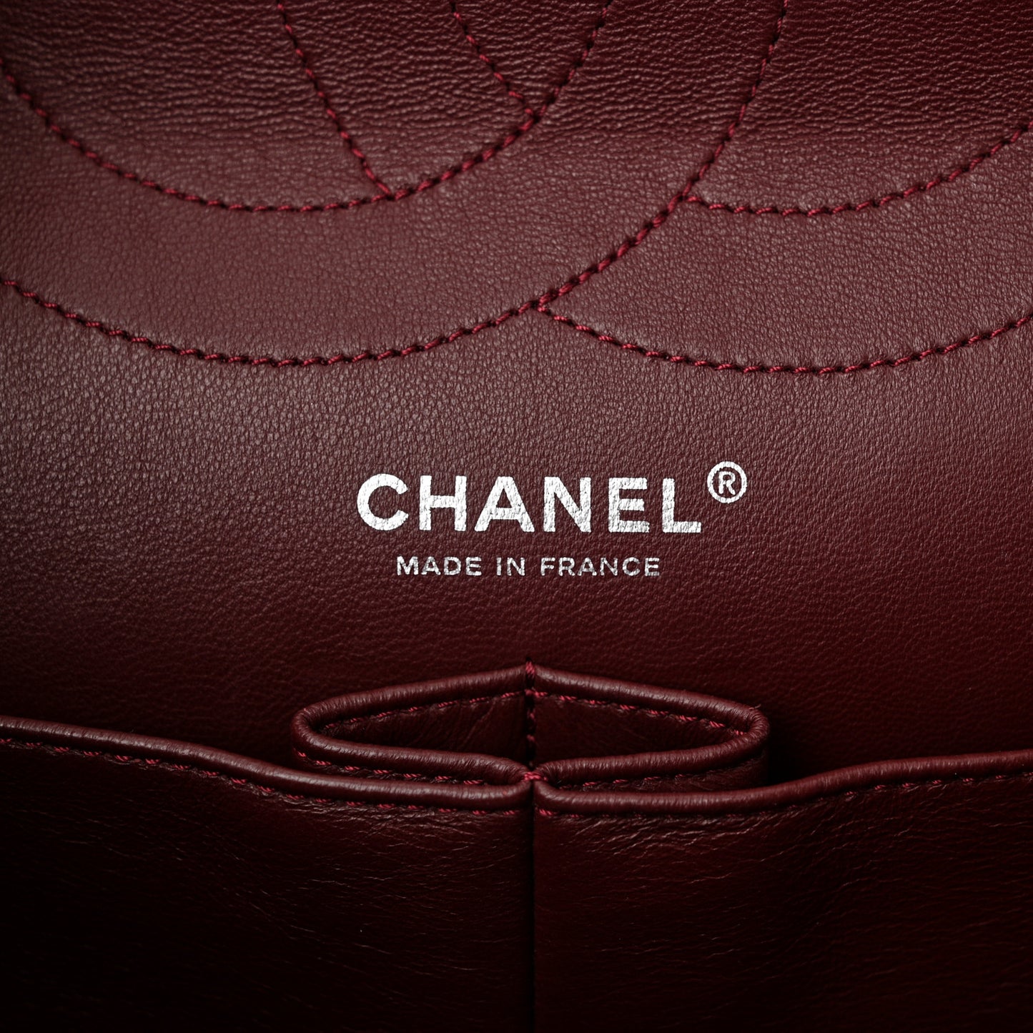 Patent Quilted 2.55 Reissue 227 Flap Light Burgundy