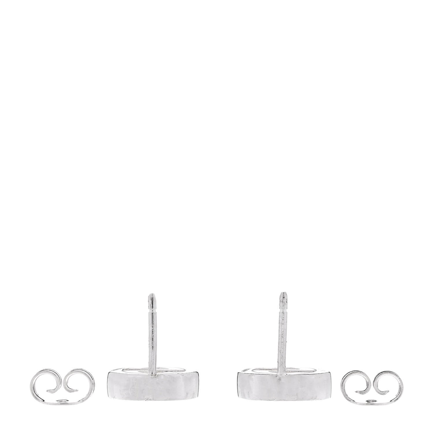 Gucci Sterling Silver Interlocking G Stud Earrings 3 of 4