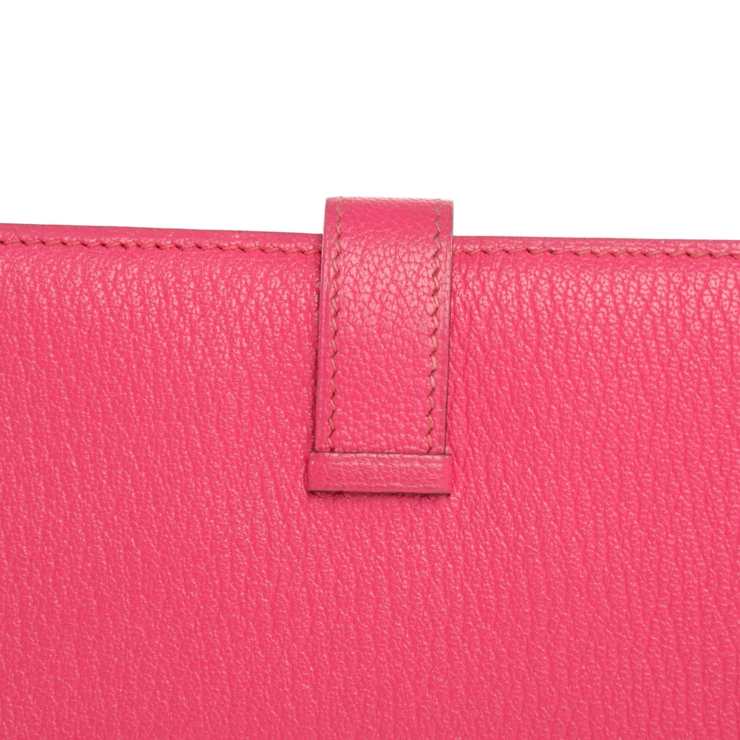 Hermes Chevre Mysore Bearn Gusset Wallet Fuchsia 12 of 13