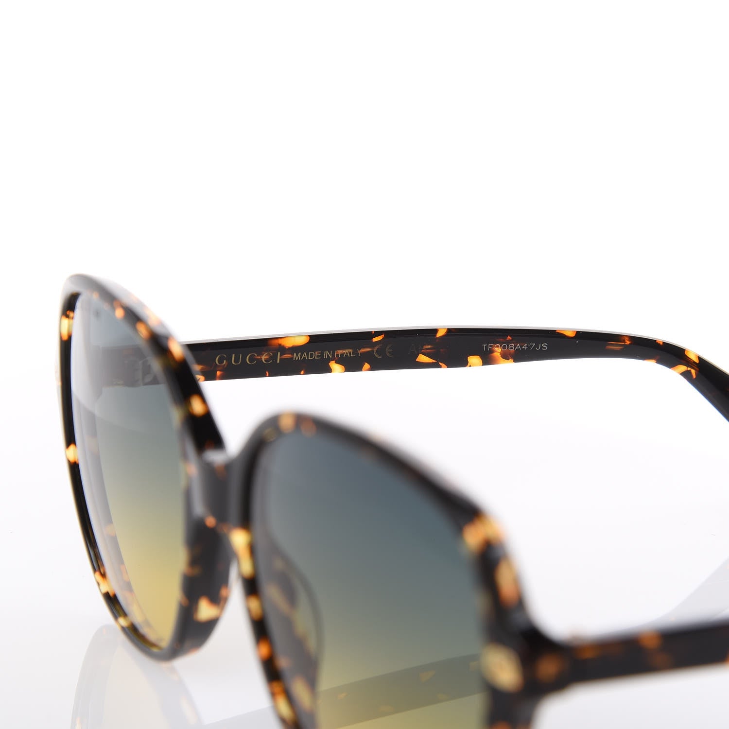 Gucci Acetate Rounded Square GG0092S Sunglasses Havana 5 of 6