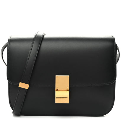 Celine Box Calfskin Medium Classic Box Flap Bag Black 1 of 10