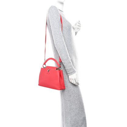 Louis Vuitton Taurillon Capucines BB Rose Litchi 2 of 11