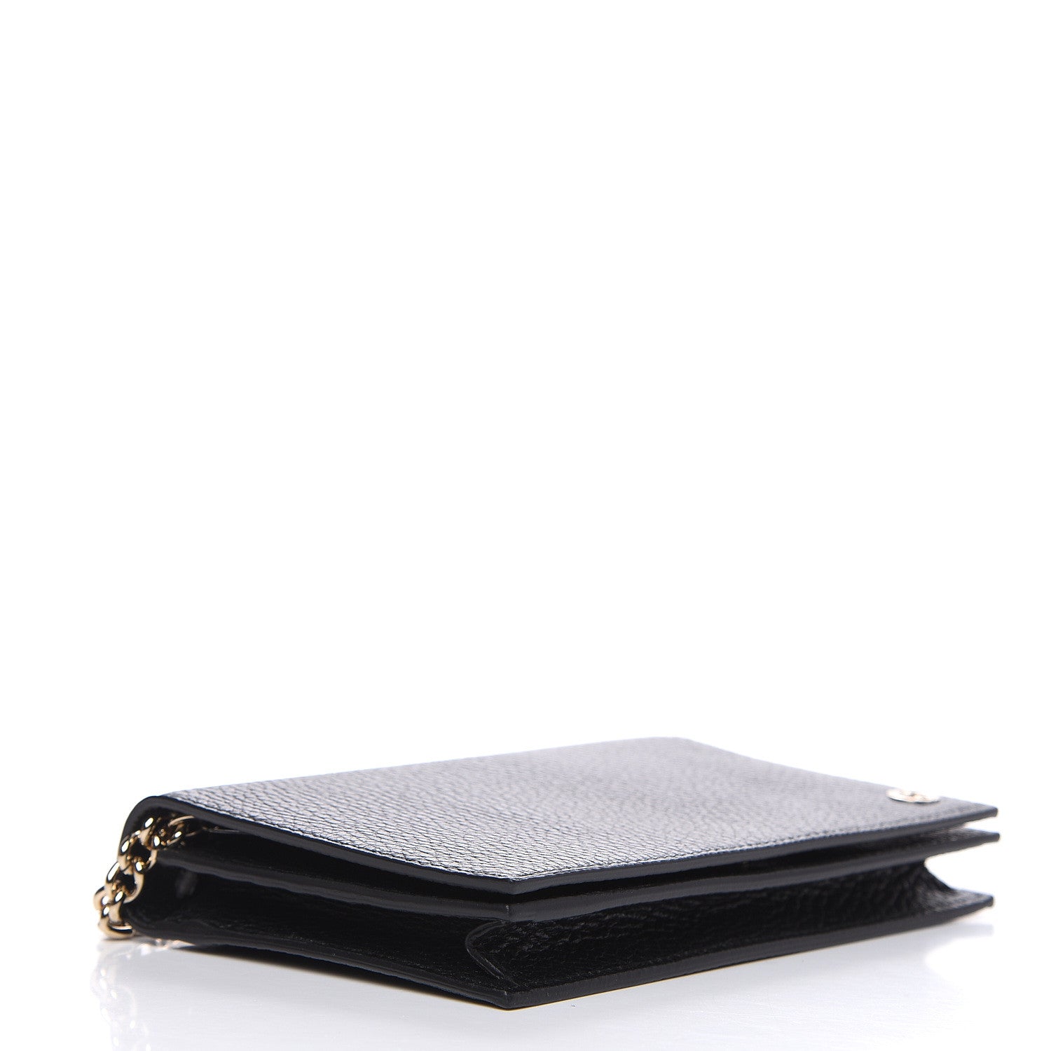 Gucci Dollar Calfskin Medium Betty Chain Wallet Black 3 of 7