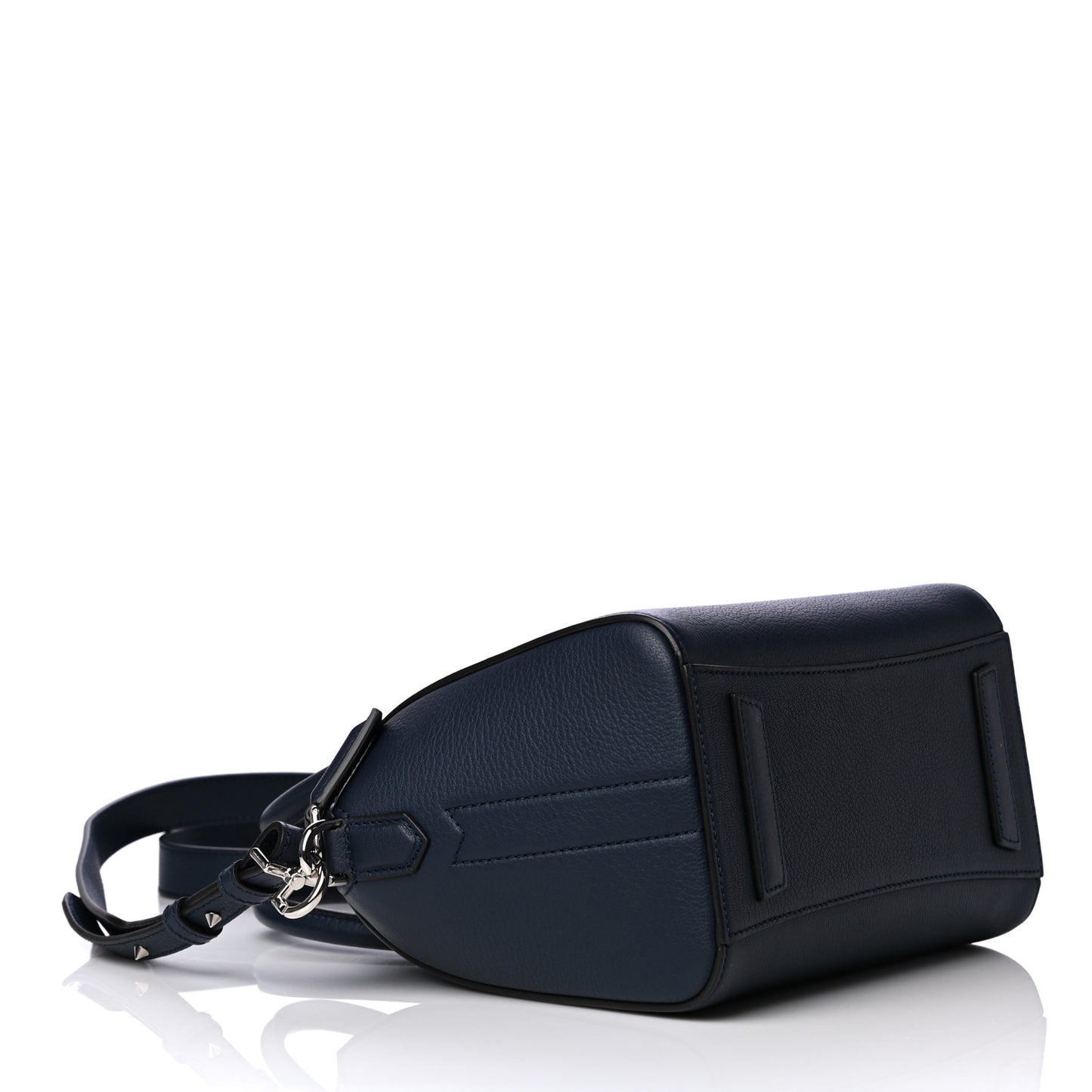 Sugar Goatskin Mini Antigona Navy