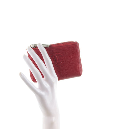 Chanel Caviar O-Key Holder Red 2 of 7