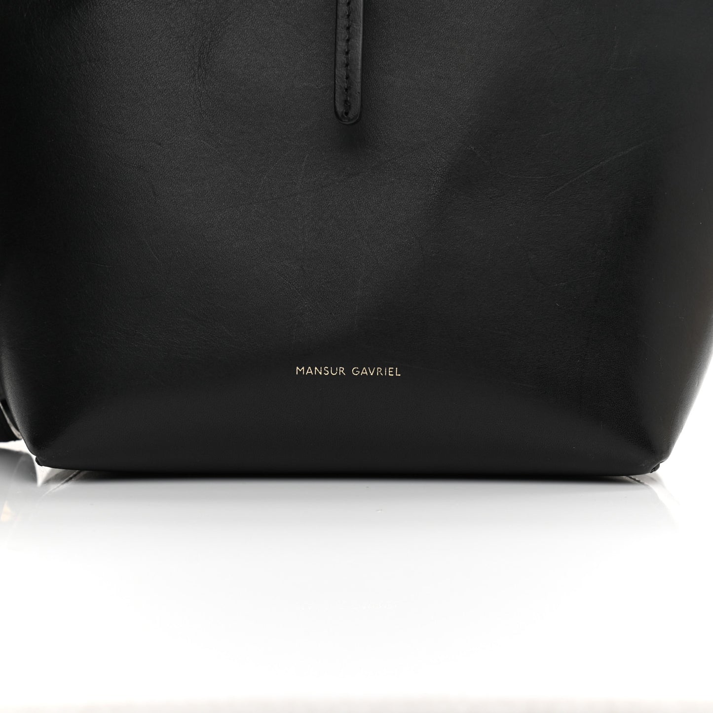 Calfskin Mini Bucket Bag Black Ballerina