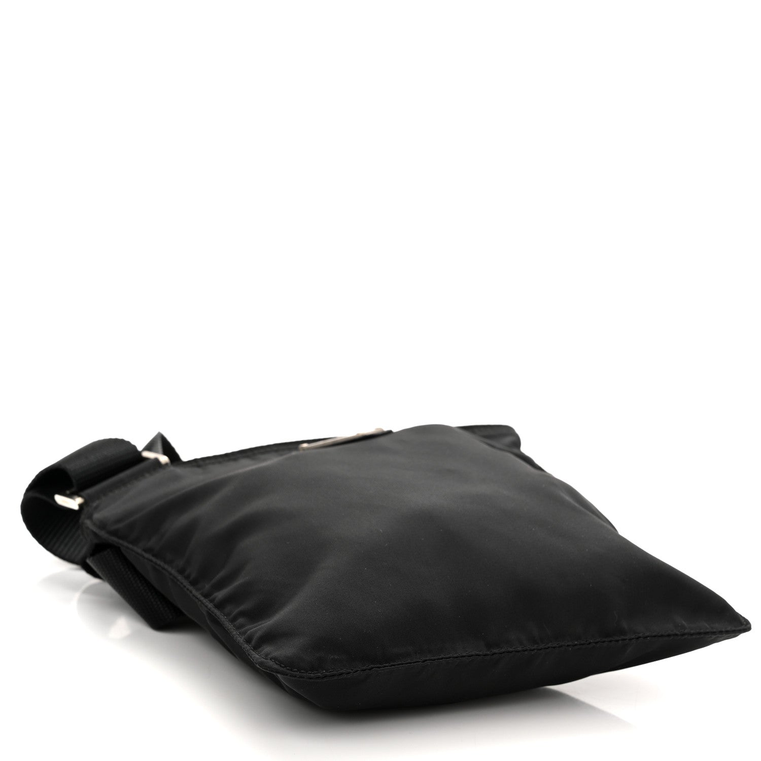Prada Tessuto Nylon Messenger Bag Black 3 of 9