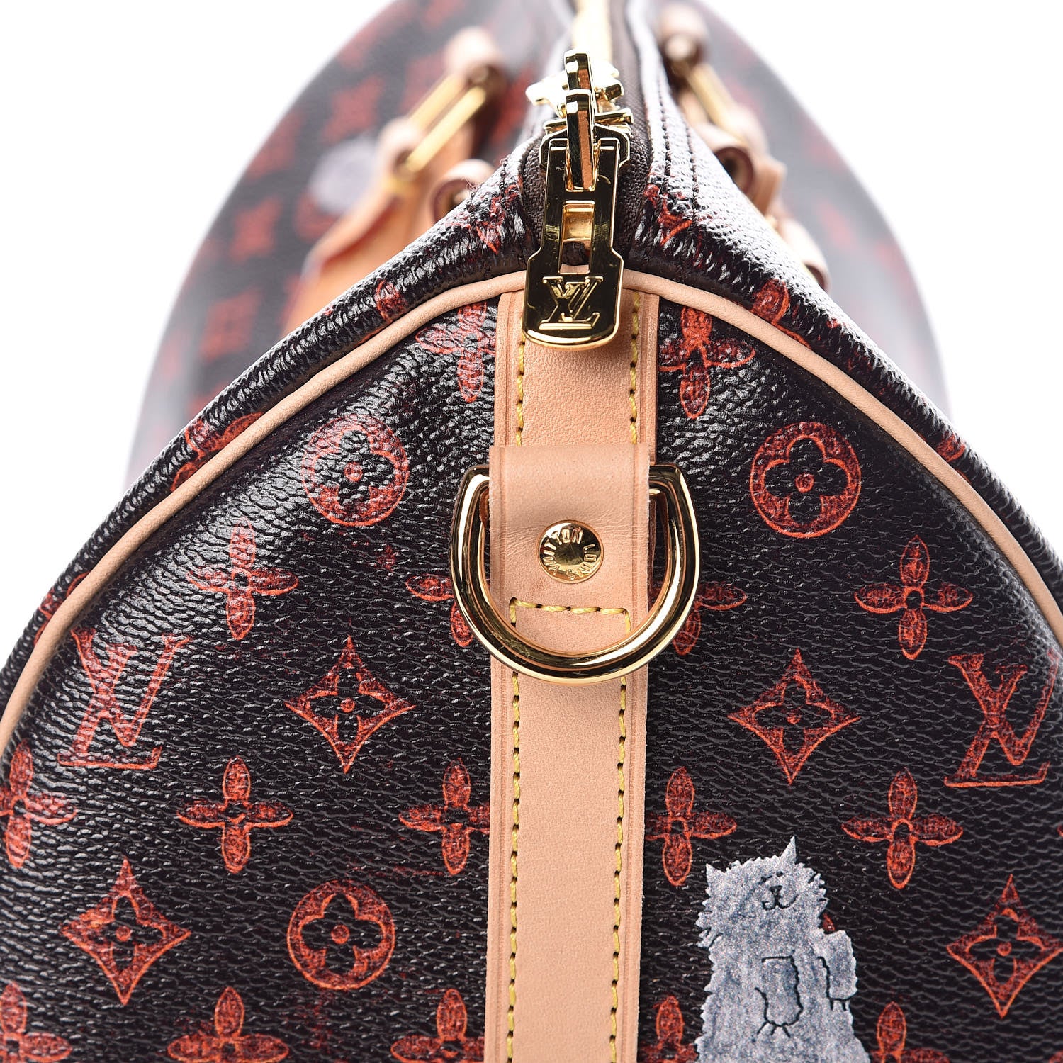 Louis Vuitton Catogram Speedy Bandouliere 30 Marron 9 of 10