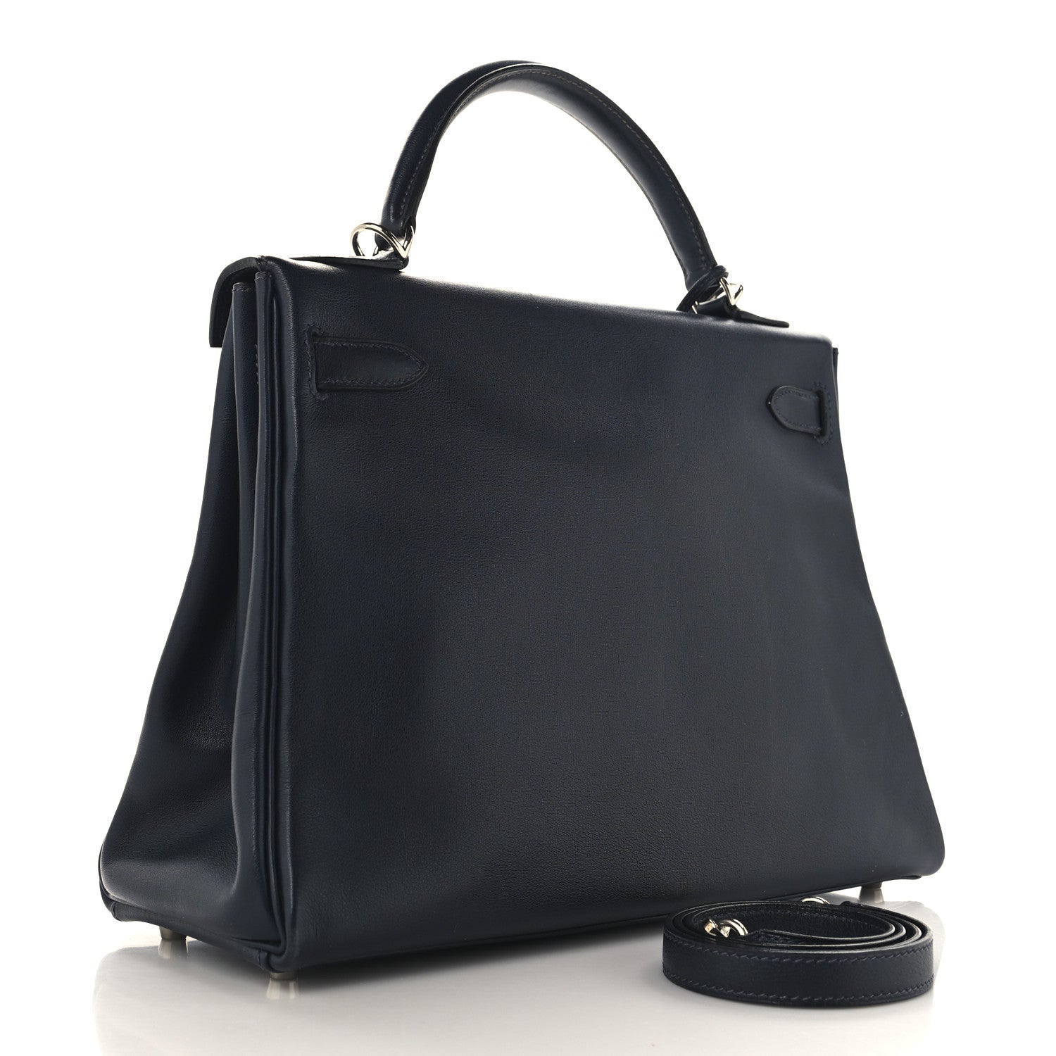 Hermes Swift Kelly Retourne 32 Bleu Indigo 3 of 16