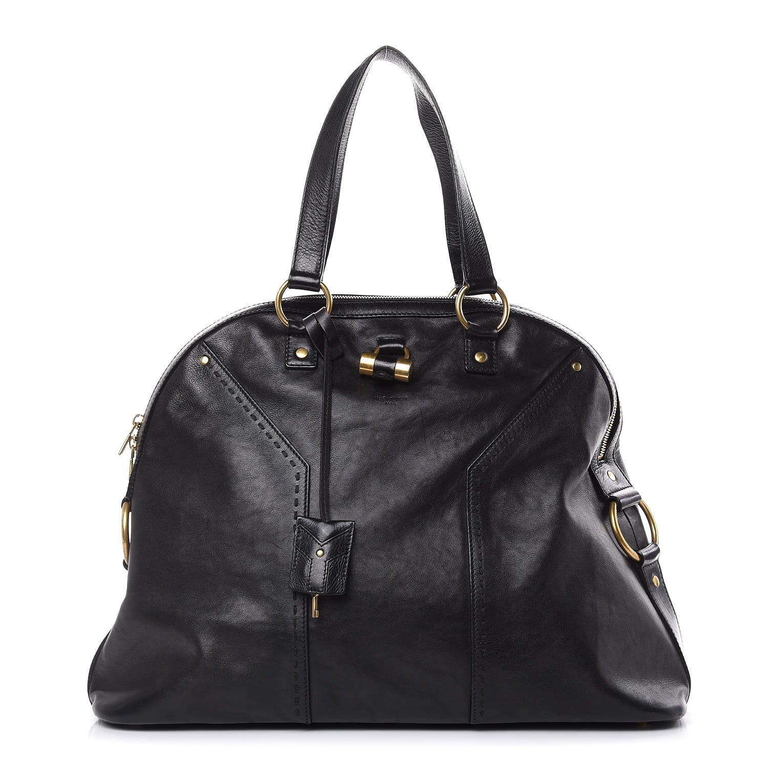Saint Laurent Calfskin Oversized Muse Black 1 of 15
