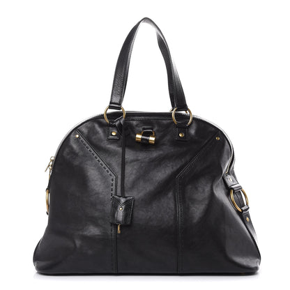 Saint Laurent Calfskin Oversized Muse Black 1 of 15