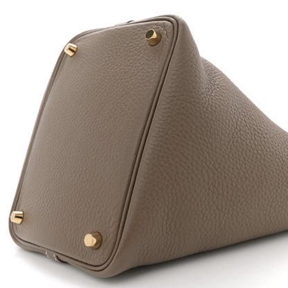 Hermes Taurillon Clemence Picotin Lock 18 PM Etoupe 10 of 10