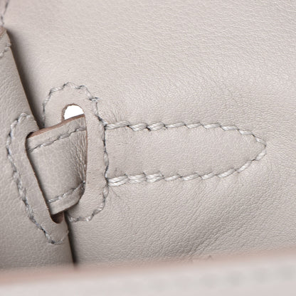 Hermes Swift Kelly Pochette Clutch Gris Perle 20 of 26