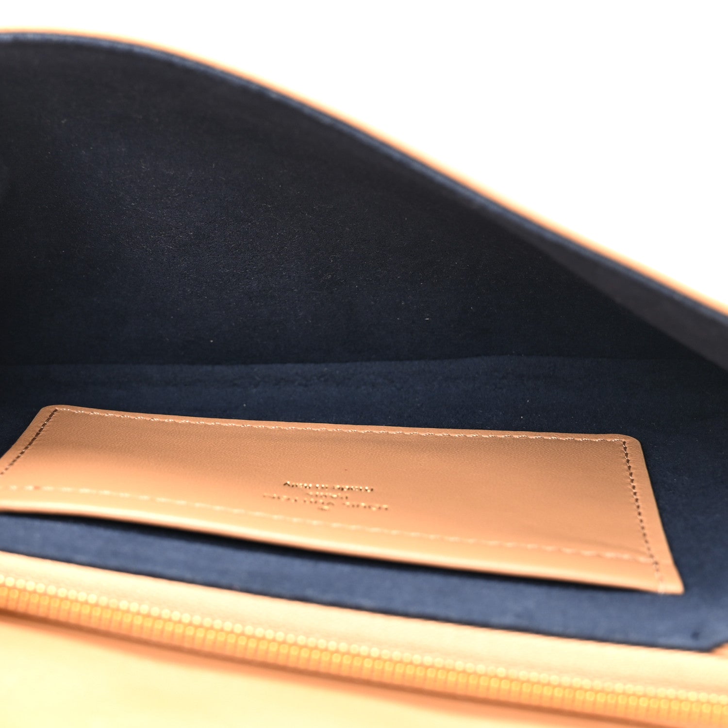 Louis Vuitton Lambskin Embossed Monogram Pochette Coussin Camel 5 of 12