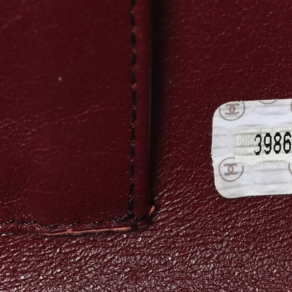 Chanel Wood Lambskin CC Vanity Case Brown Black 8 of 8