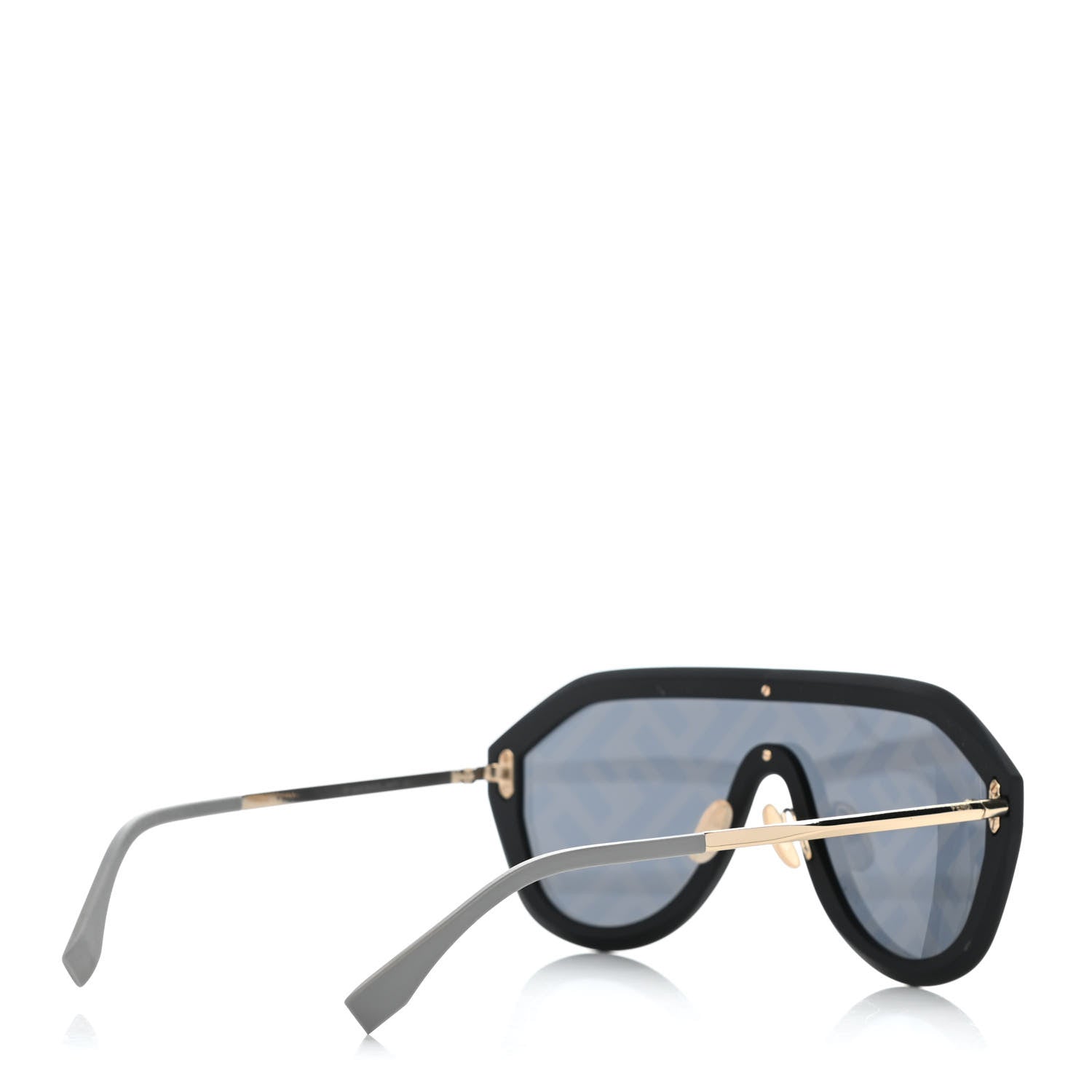 Fendi FF Fabulous Shield Sunglasses FF M0039/G/S Black 4 of 9