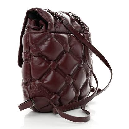 Chanel Calfskin Quilted Chesterfield Backpack Burgundy 3 of 10