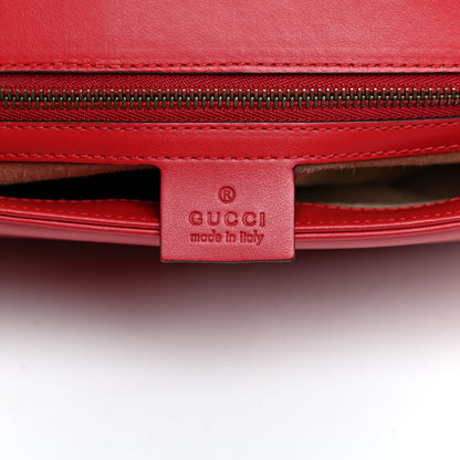 Gucci Calfskin Matelasse Small GG Marmont Shoulder Bag Hibiscus Red 6 of 10