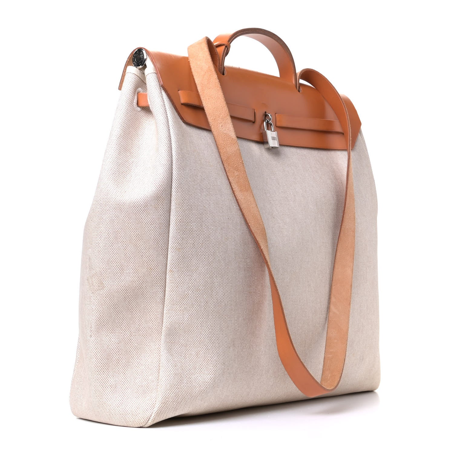 Hermes Toile Vache Hunter Herbag 39 MM Natural 3 of 13