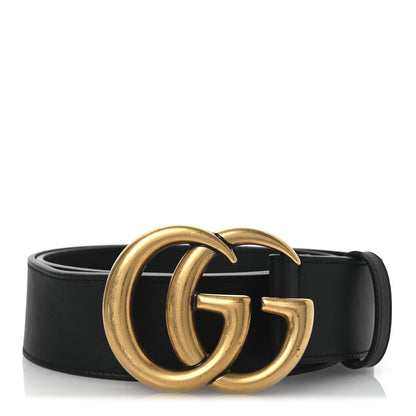 Gucci Calfskin Double G 40mm Belt 75 30 Black 1 of 5