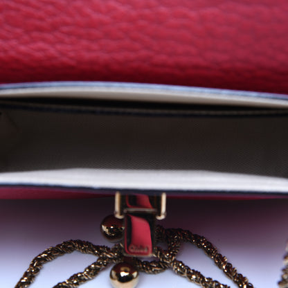 Chloe Grained Calfskin Small Sally Flap Bag Red 5 of 15