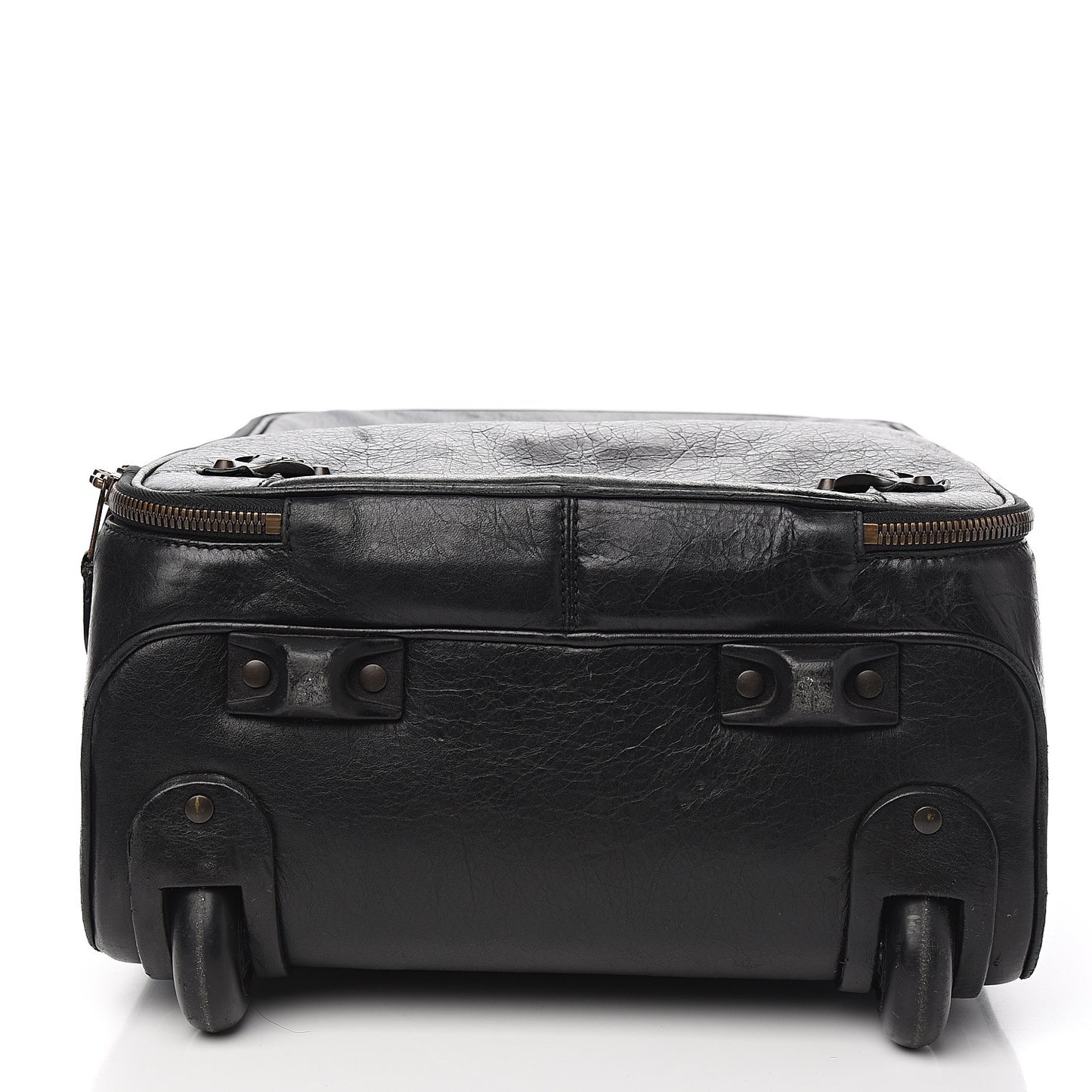 Agneau Classic Hardware Voyage Carry On Trolley Black