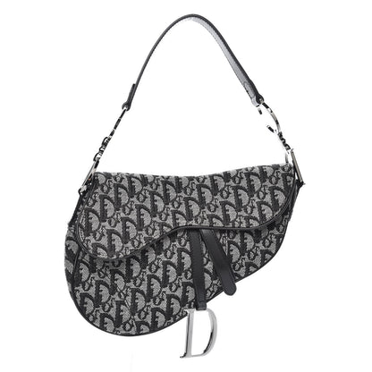 Christian Dior Monogram Saddle Bag Black 1 of 7