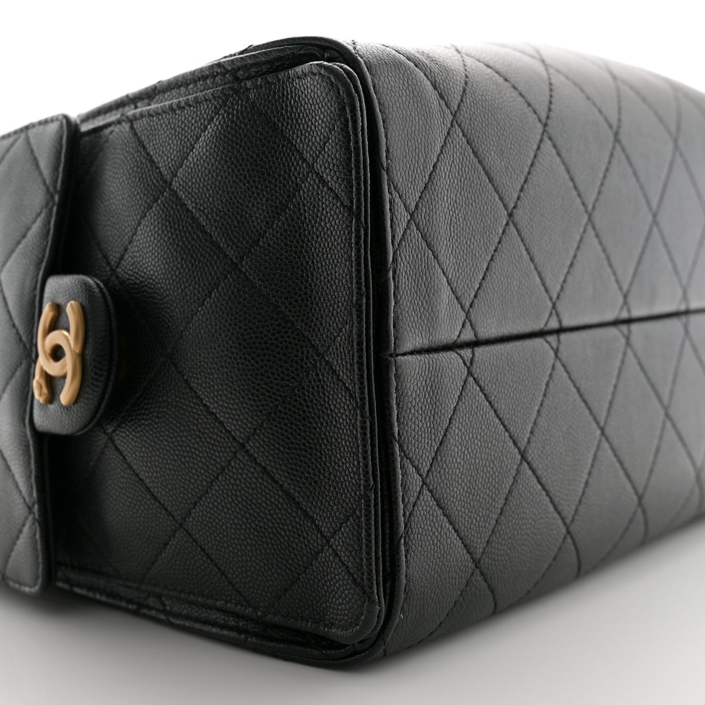 Caviar Quilted Small Chanel 25 Handbag Black