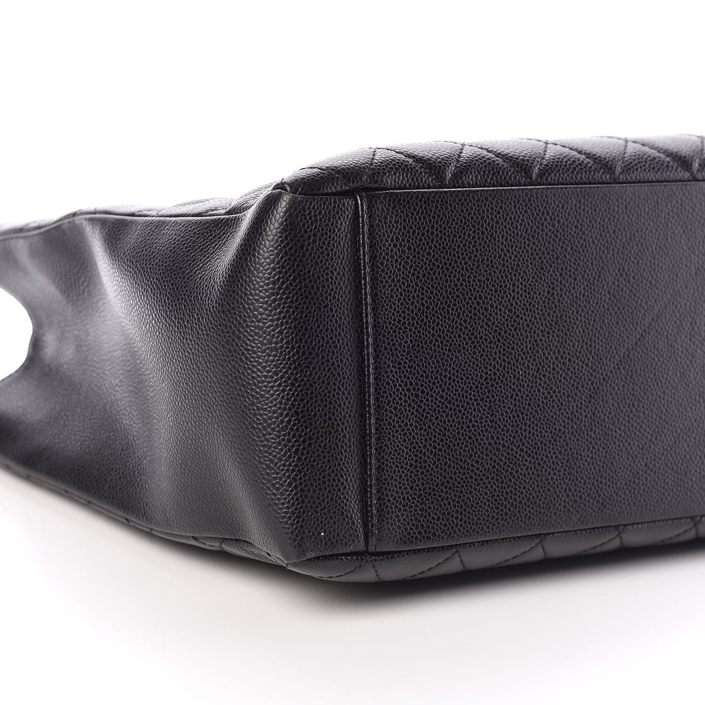 Caviar Quilted Grand Shopping Tote GST Black