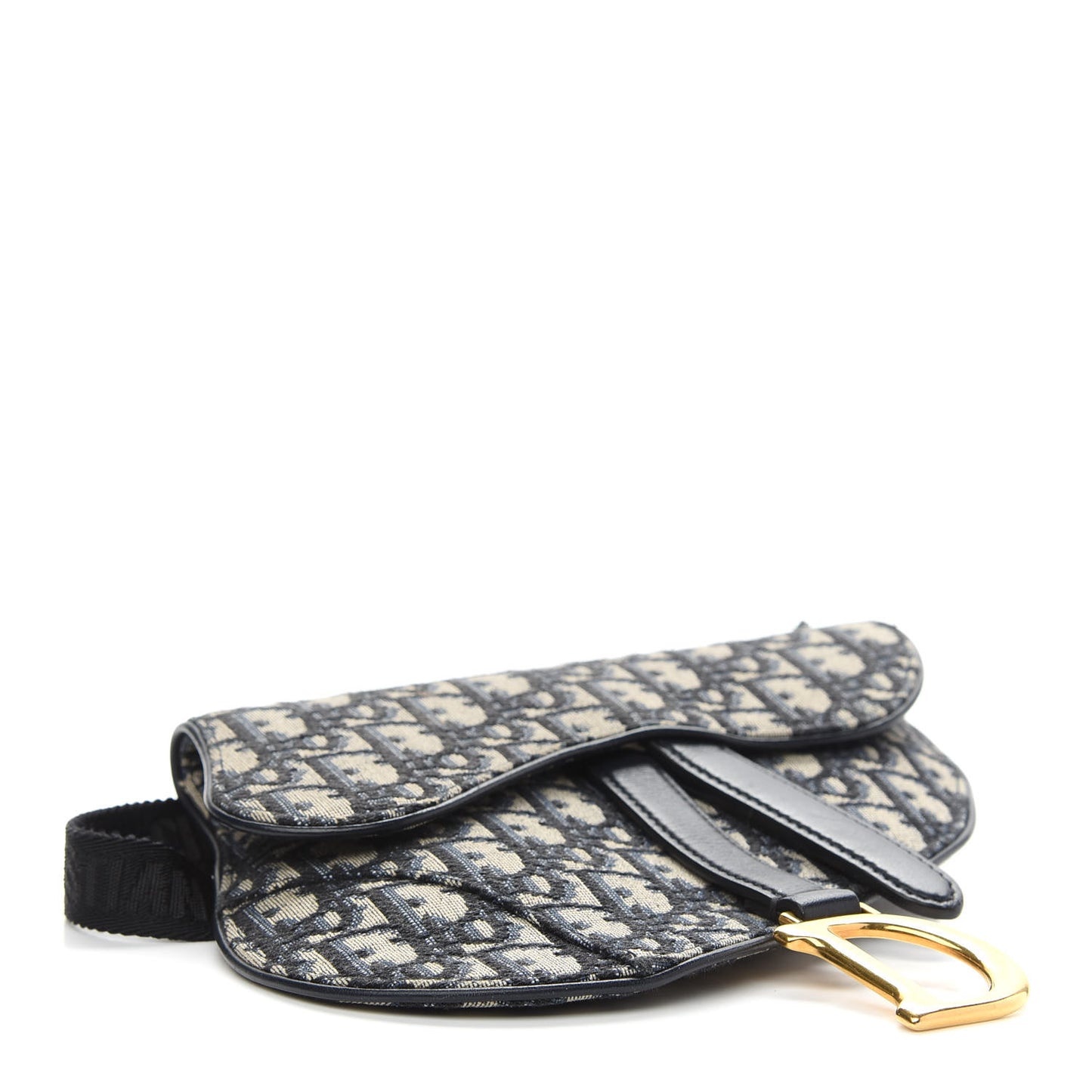 Oblique Saddle Belt Bag Blue