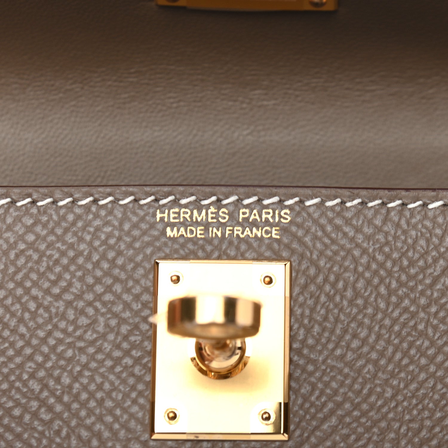 Hermes Epsom Mini Kelly Sellier 20 Etoupe 6 of 9