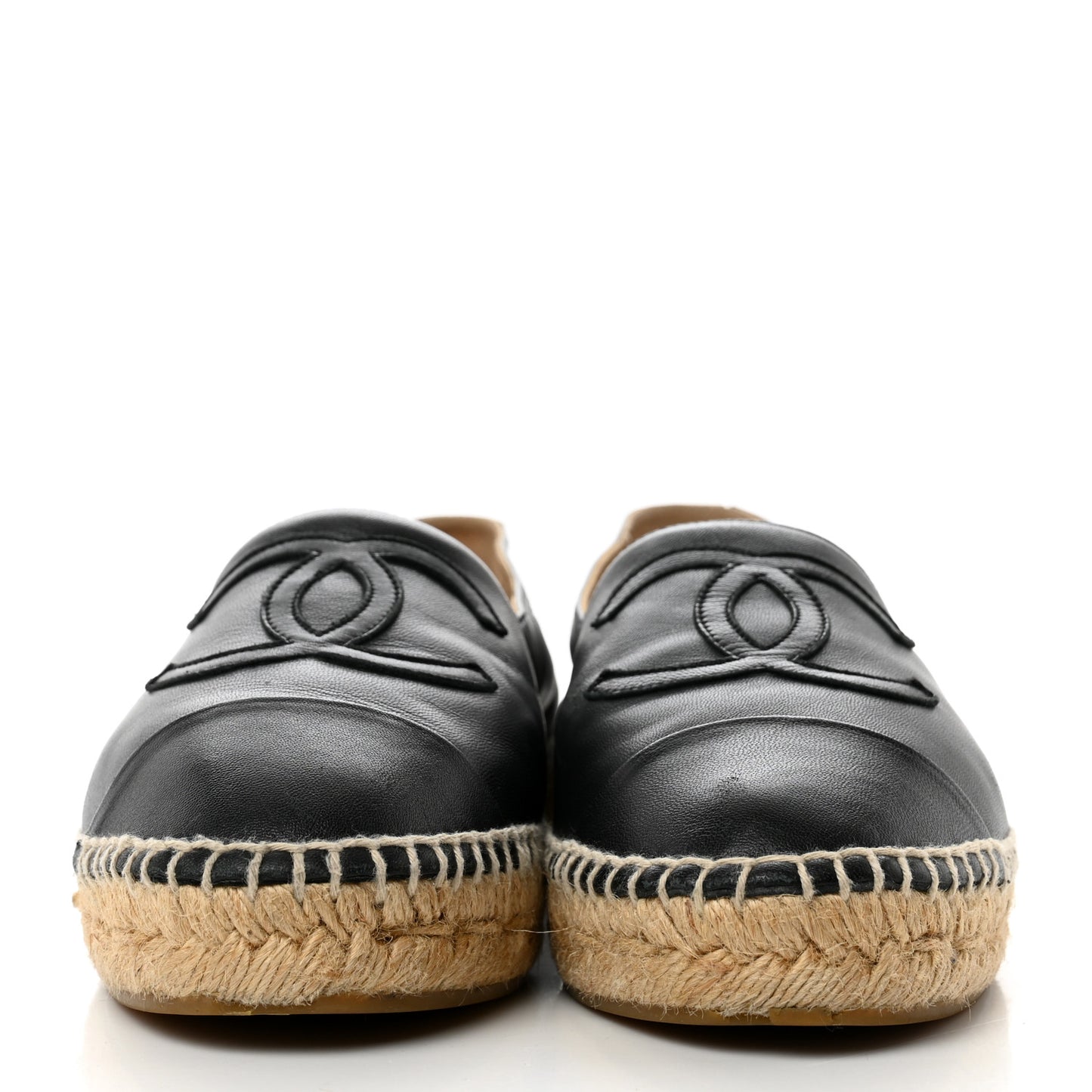 Lambskin CC Espadrilles 38 Black
