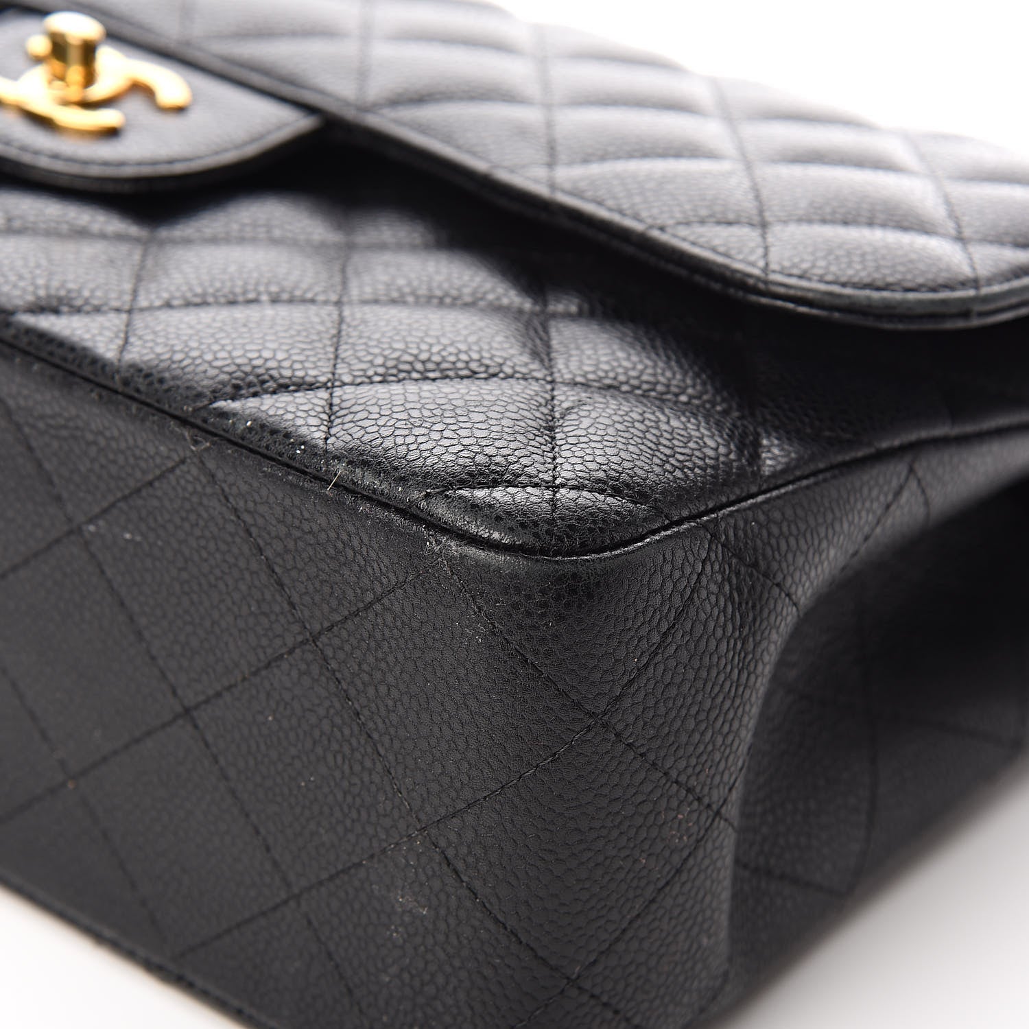 Chanel Caviar Quilted Jumbo Double Flap Black 13 of 16