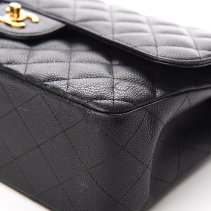 Chanel Caviar Quilted Jumbo Double Flap Black 13 of 16