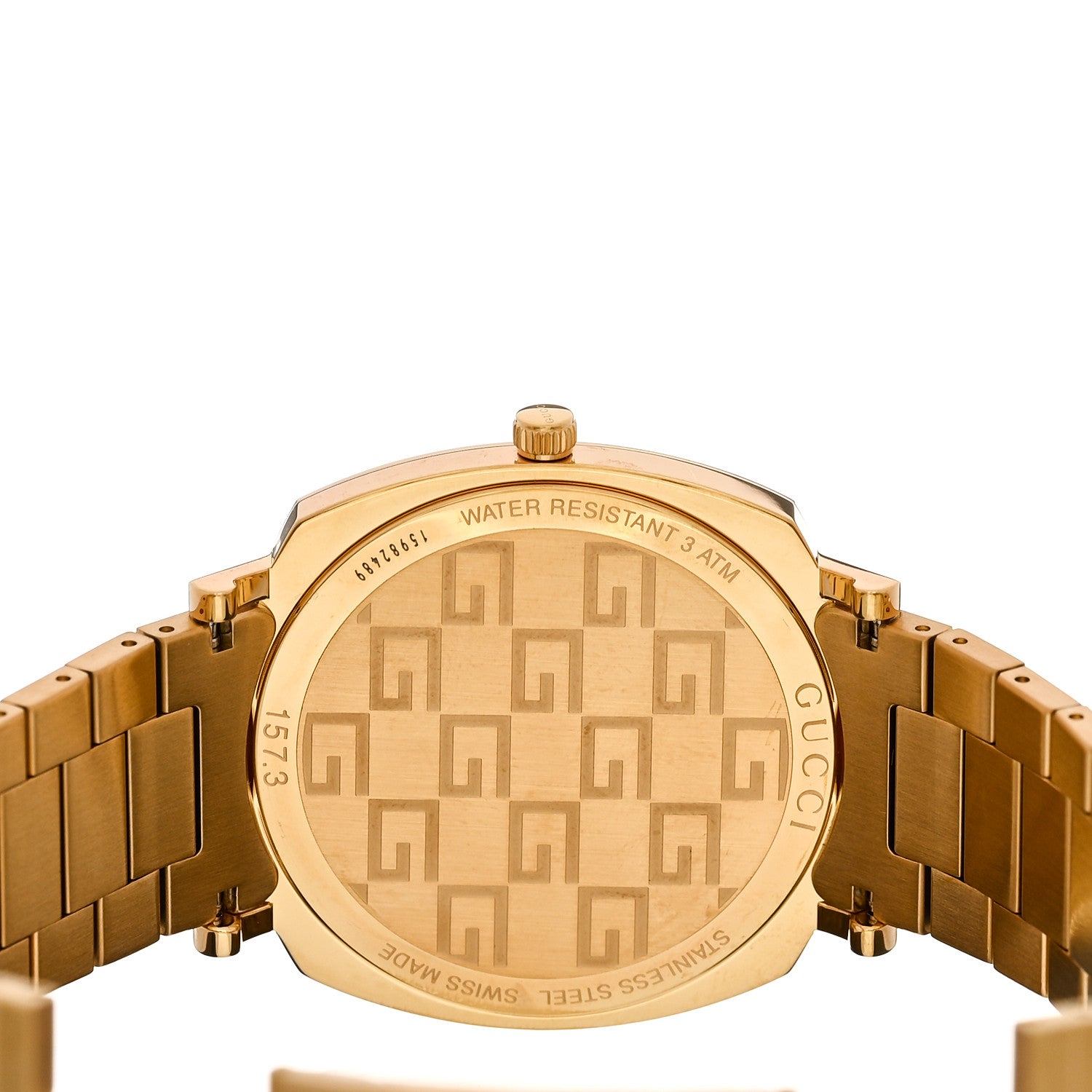 Gucci Stainless Steel 38mm Grip Quartz Watch Gold 4 of 5