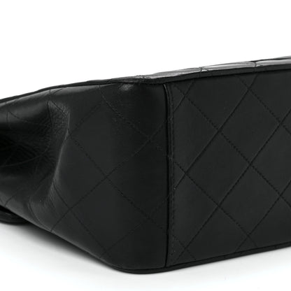 Chanel Lambskin Quilted XL Jumbo Single Flap Black 11 of 12