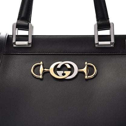 Gucci Smooth Calfskin Medium Zumi Top Handle Bag Black 11 of 12
