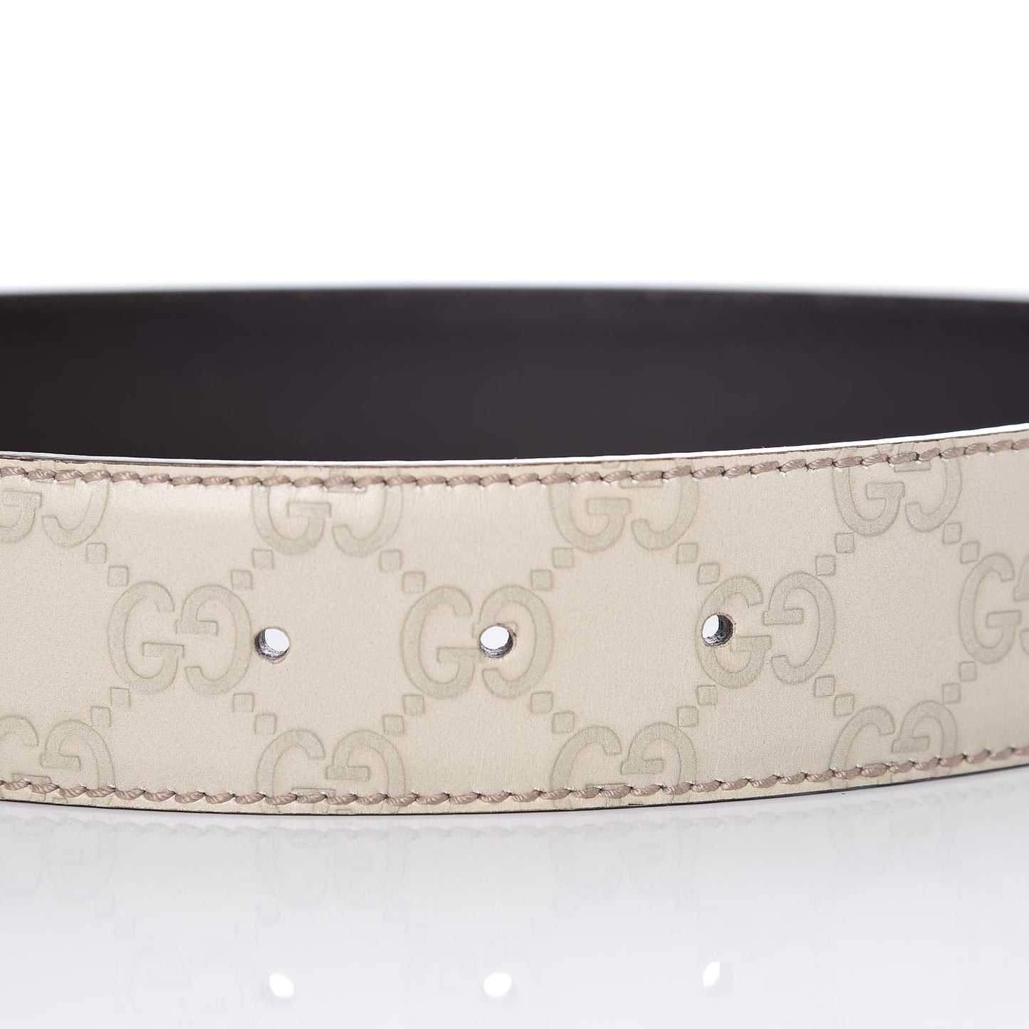 Guccissima Interlocking G 40mm Belt 80 32 Off White