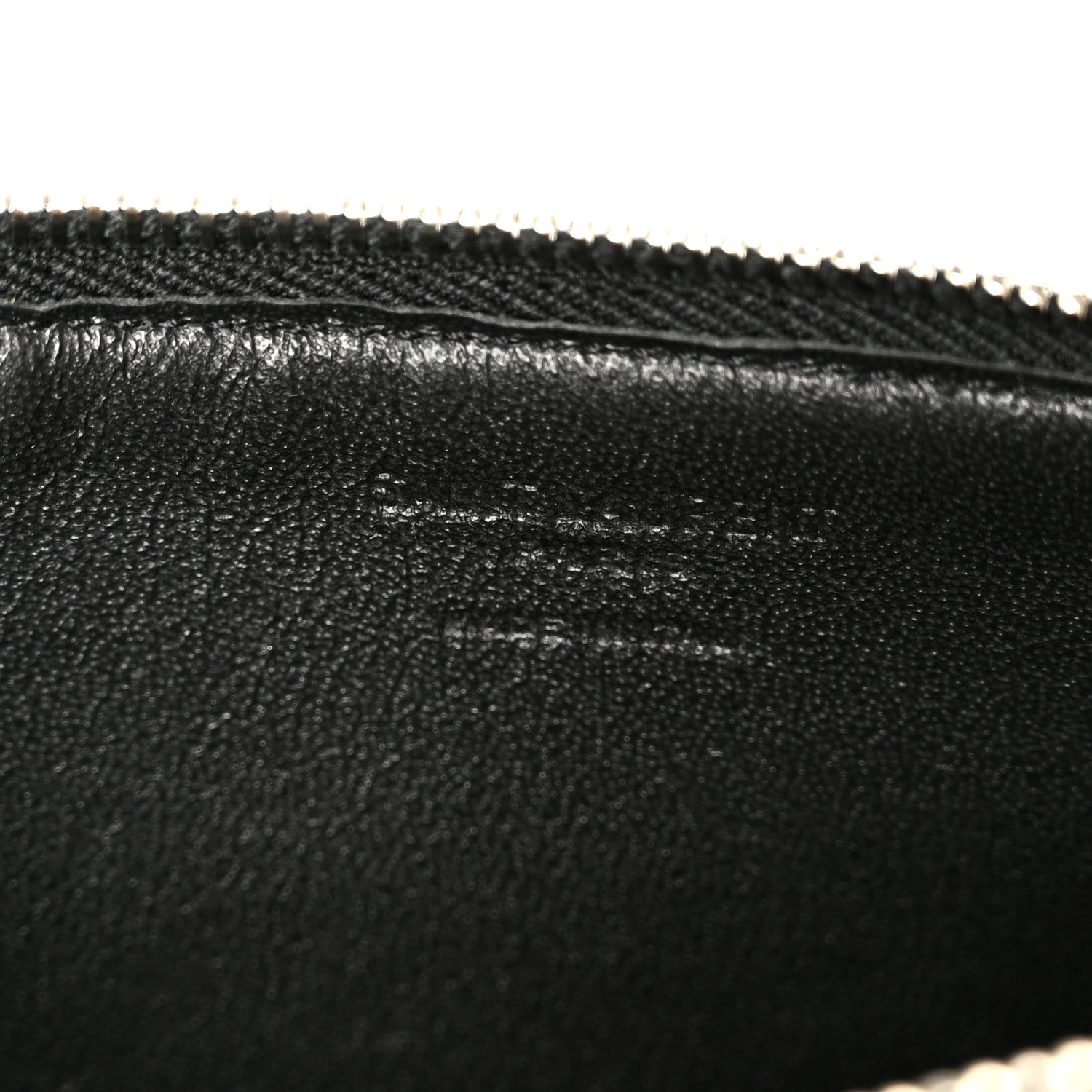 Saint Laurent Grained Calfskin Zip Pouch Tech Card Holder Black 6 of 8