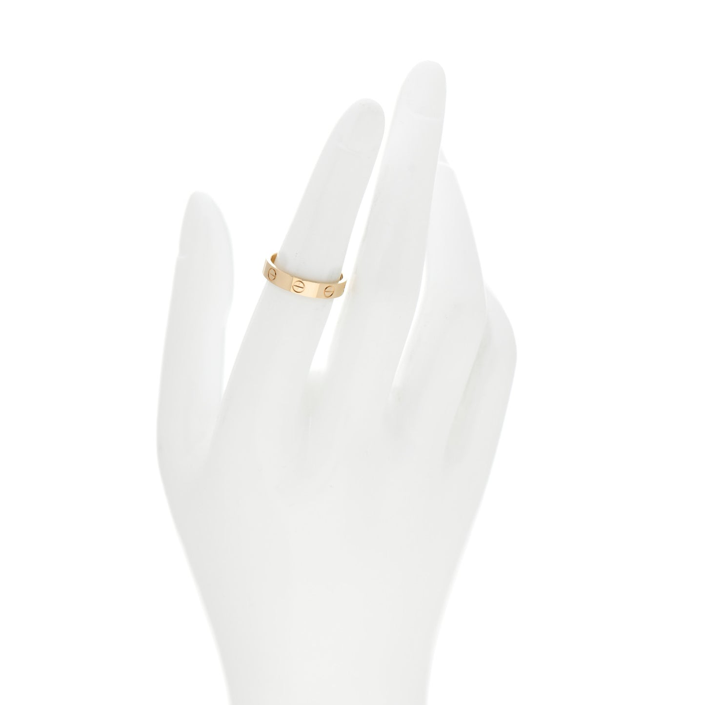 18K Yellow Gold 3.5mm LOVE Wedding Band Ring 52 6