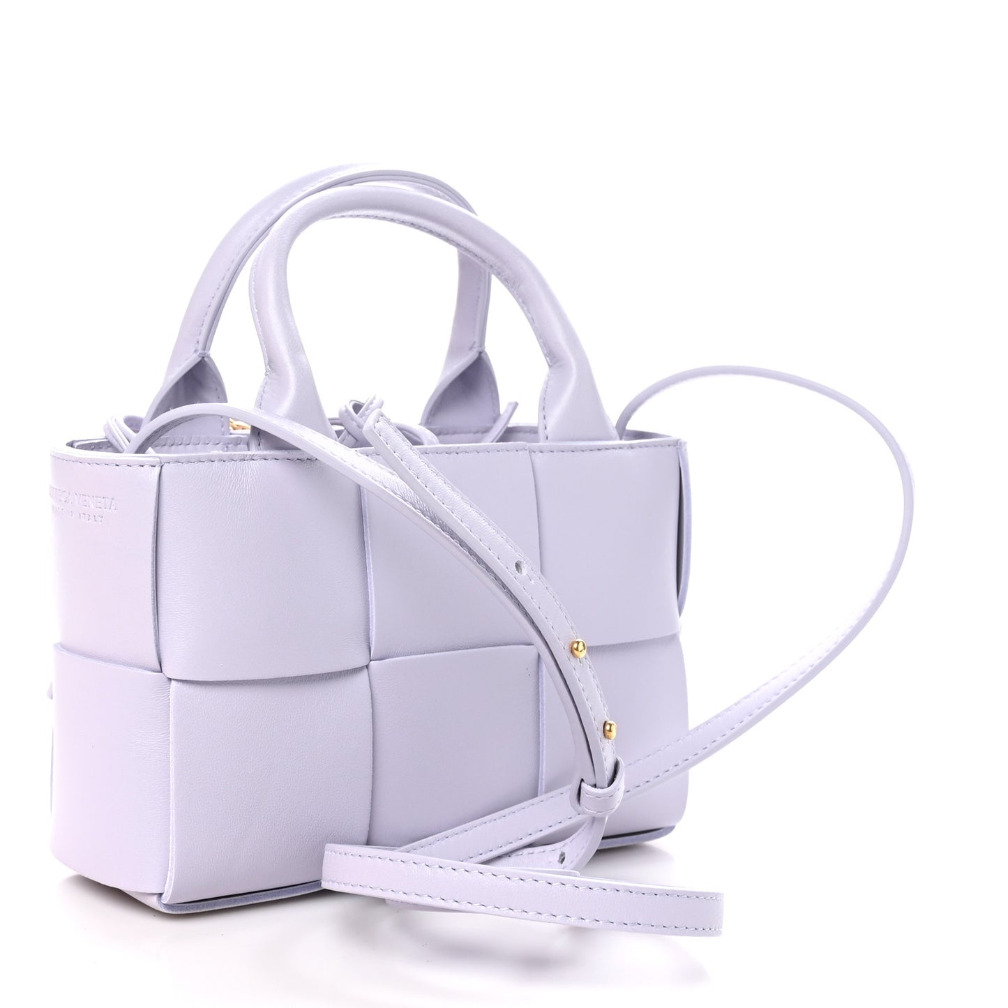 Calfskin Maxi Intreccio Candy Arco Tote Mirth Washed