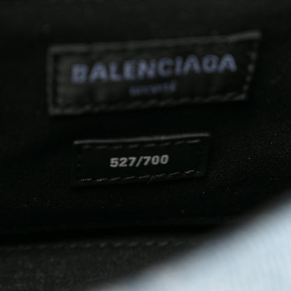 Balenciaga Denim Patchwork Small Hourglass Top Handle Bag Washed Blue 7 of 10