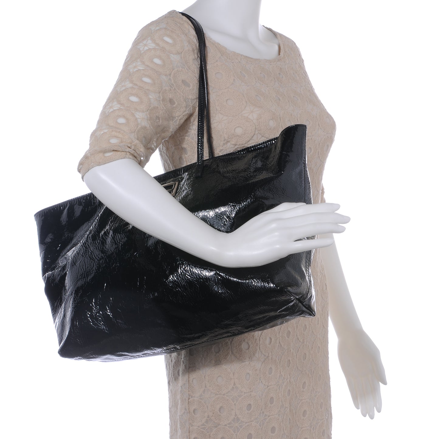 Patent Tote Black