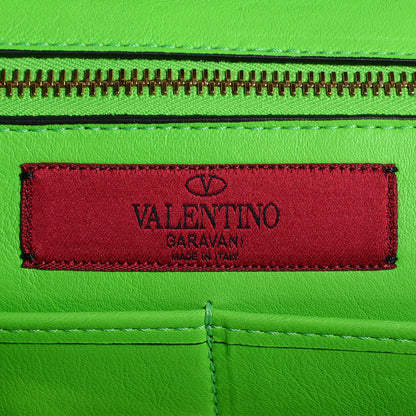 Valentino Garavani Vitello Medium Rockstud Tote Green Fluo 6 of 8