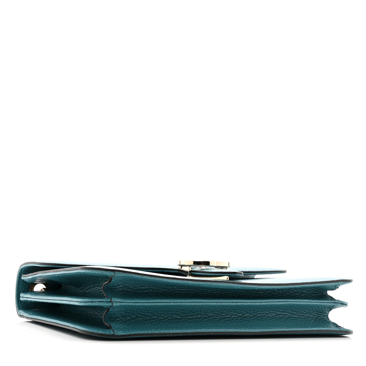 Dollar Calfskin Interlocking G Shoulder Bag Deep Cobalt